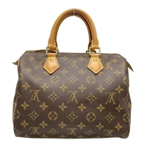100% Authentic LOUIS VUITTON Speedy 25 M41109 Monogram Handbag Monogram Canvas - Picture 2 of 14